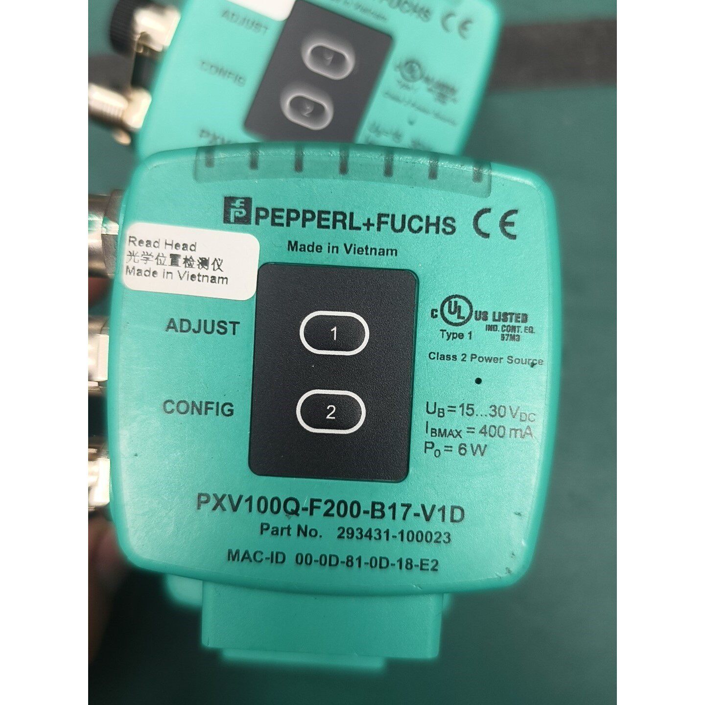 倍加福光学读头PXV100Q-F200-B17-V1D,型号议价产品