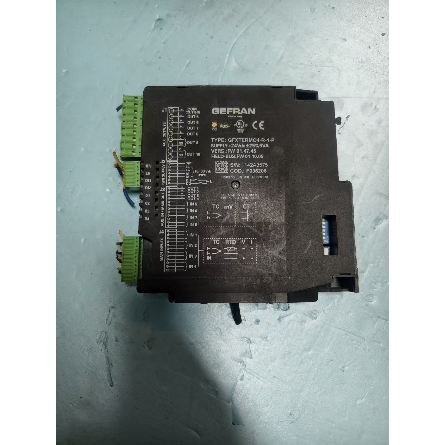 出GEFRAN杰佛伦GFXTERMO4-R-1-P实物图功能议价产品