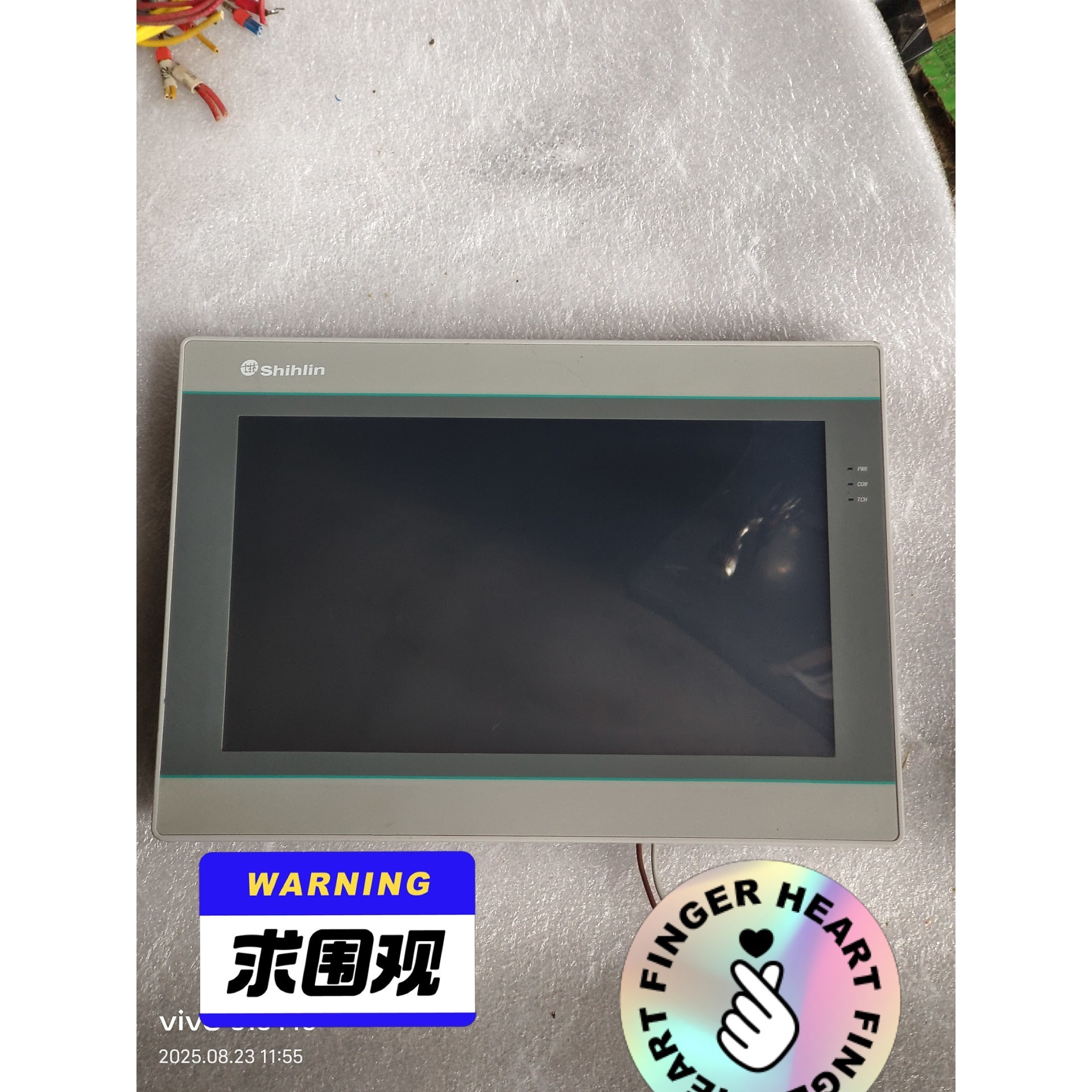 士林触摸屏一台,型号:PI3102ie,24V供电,成色如图议价产品