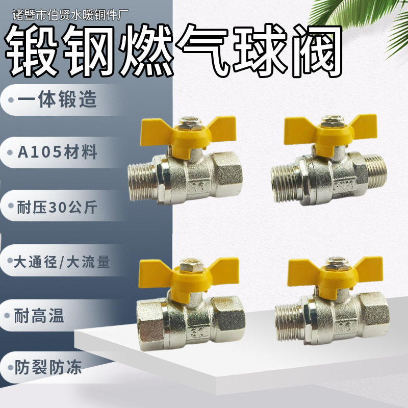 锻钢4分内外丝防冻燃气球阀