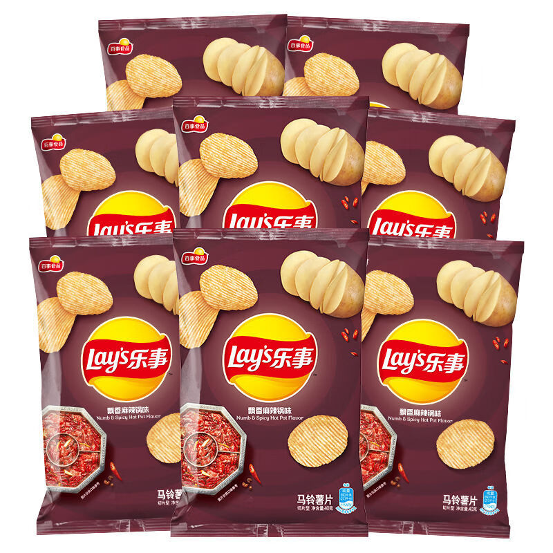浓情飘香麻辣锅味40g乐事薯片