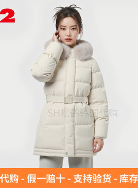 反季折扣K2女装中长款鹅绒羽绒服