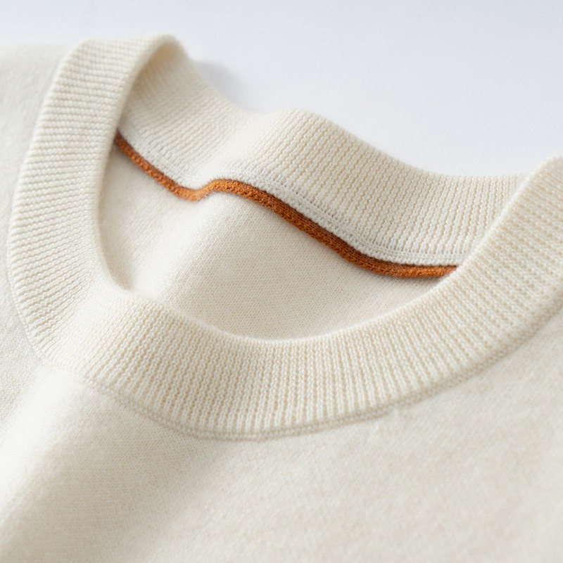 精仿加厚100%纯羊绒衫男士圆领套头宽松长袖针织衫打底衫简约风,男装,羊绒套衫,淘宝优惠券,粉丝福利购,淘宝优惠卷