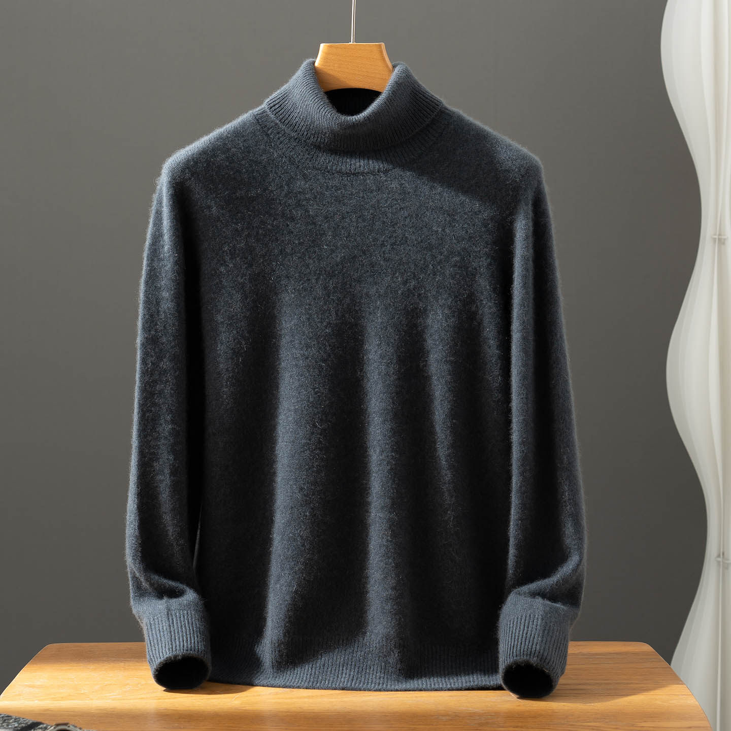 100%山羊绒衫男士高翻领毛衣商务休闲长袖套头针织衫秋冬保暖毛衣,男装,羊绒套衫,淘宝优惠券,粉丝福利购,淘宝优惠卷