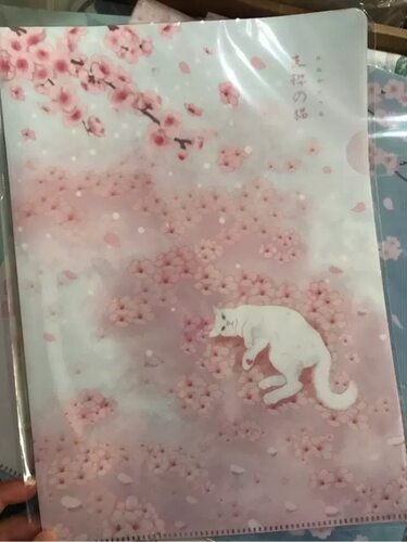 和风山猫ppa4页纸防水单张文件夹