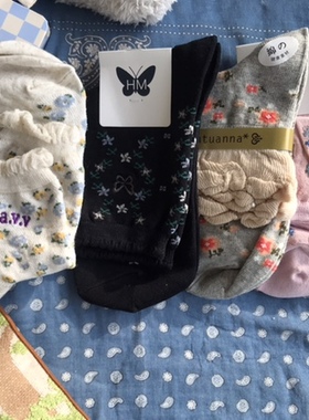 外单库存棉混纺薄款春夏女袜学生短筒袜子棉袜35-38码