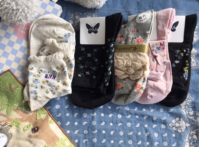 混纺春夏女袜学生短筒袜子棉袜