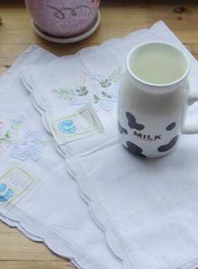 棉布单人刺绣枕头套