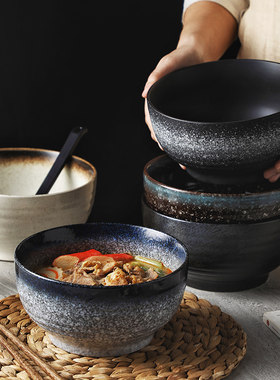 日式陶瓷碗拉面碗餐具套装吃面