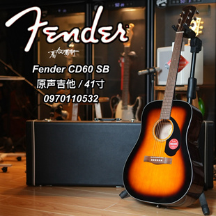 Fender CD60正品41寸民谣入门木吉他