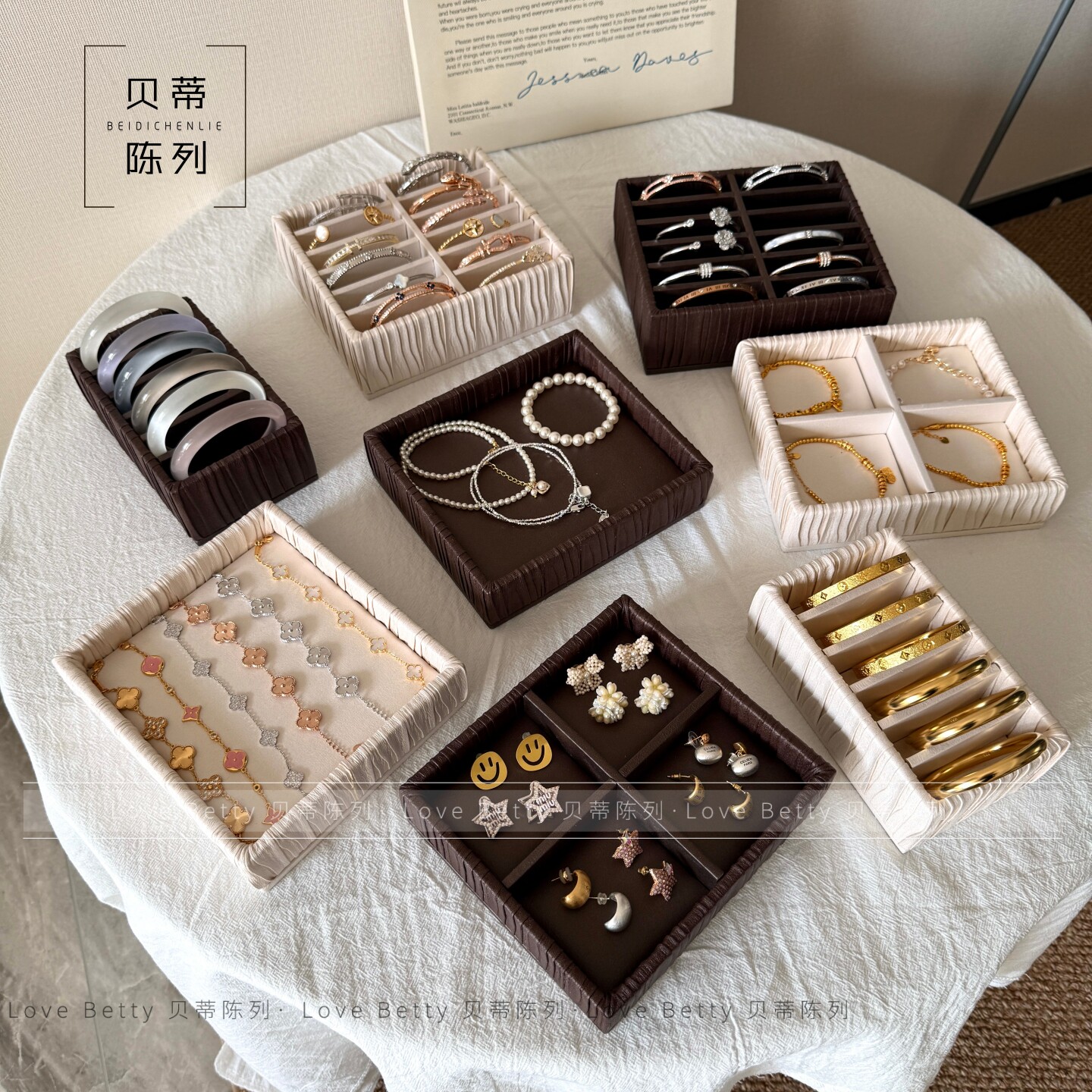 韩国INS风首饰展示架饰品展示架 手镯手链展示道具饰品盘手镯架