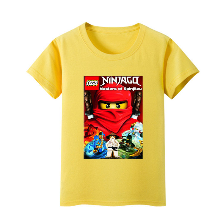 童装 乐高龙神幻影忍者儿童男童工作服短袖t恤男女孩纯棉半袖衣服