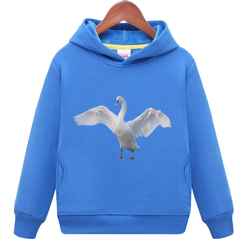 白鹅毛圈儿童2宝宝加绒3衣服4男童5女童6保暖7卫衣8岁上衣9周鸭子