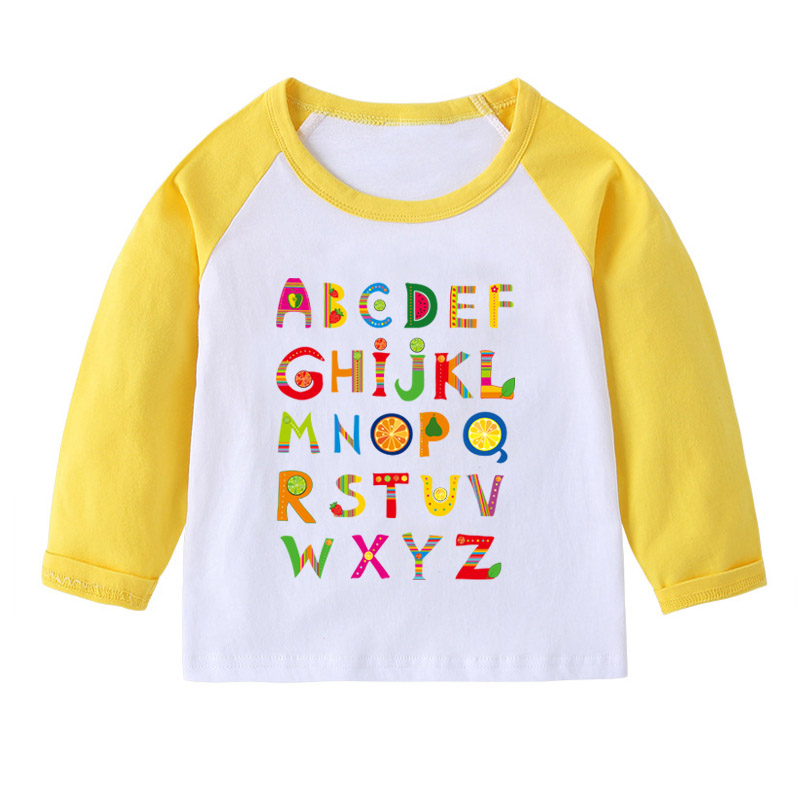 儿童装26个英文小学生装男女学习