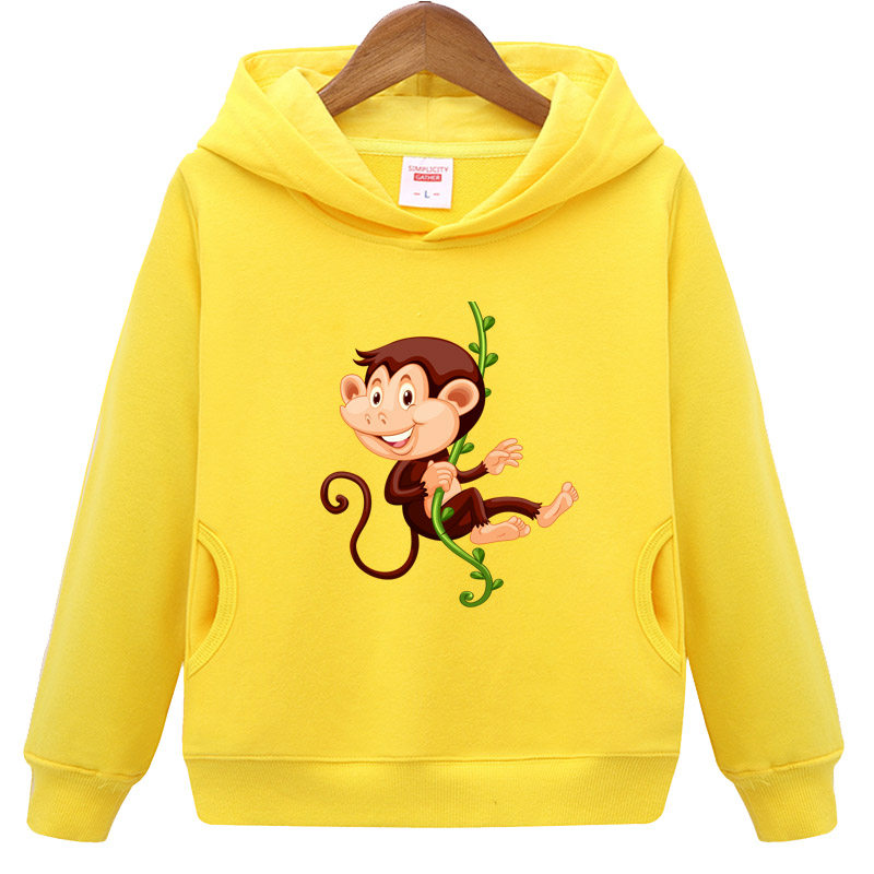 儿童宝宝2加绒加厚3冬小猴子衣服4男童5女童6保暖7卫衣8岁上衣9周