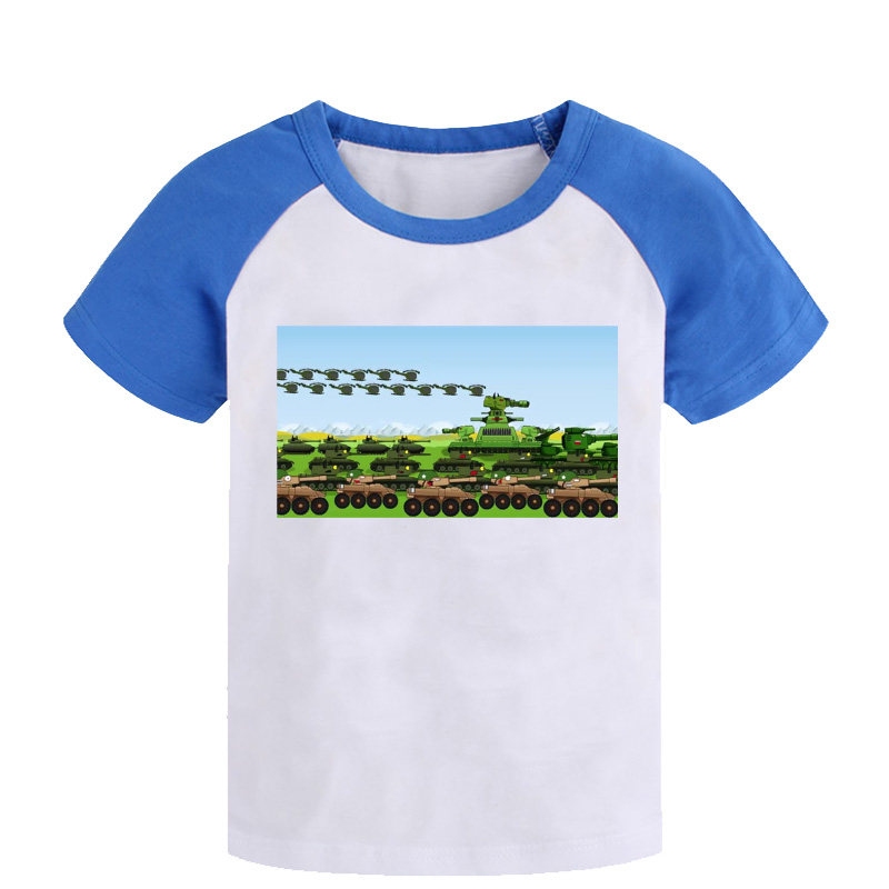 飞机坦克大炮t恤衫短袖男女可定制活动团体衣服半截袖儿童装宝宝6