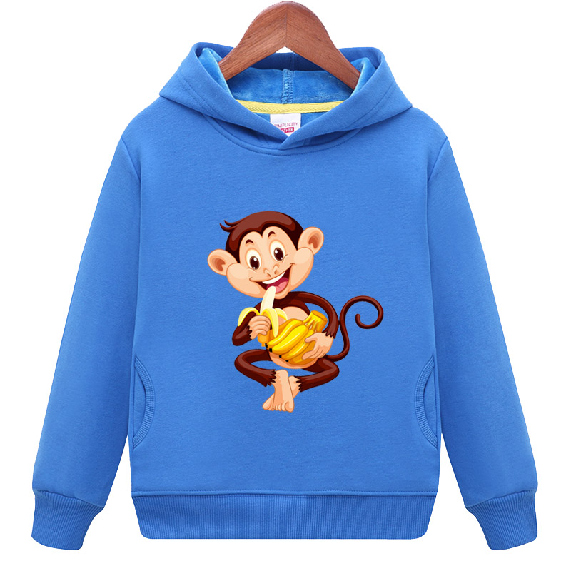 小猴子毛圈儿童宝宝加绒3冬衣服4男童5女童6保暖7卫衣8岁上衣9周