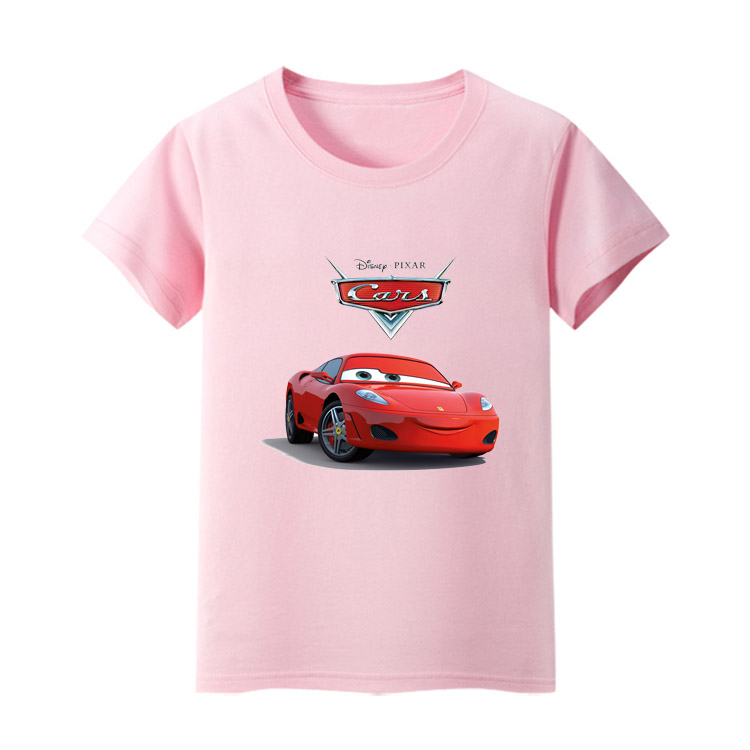 卡通风汽车总动员短袖男童夏装