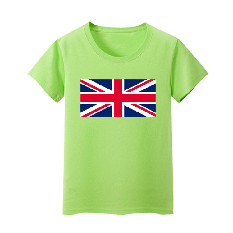 英国国旗短袖男女儿童班服小学生表演活动t恤文化衫上衣服装宝宝