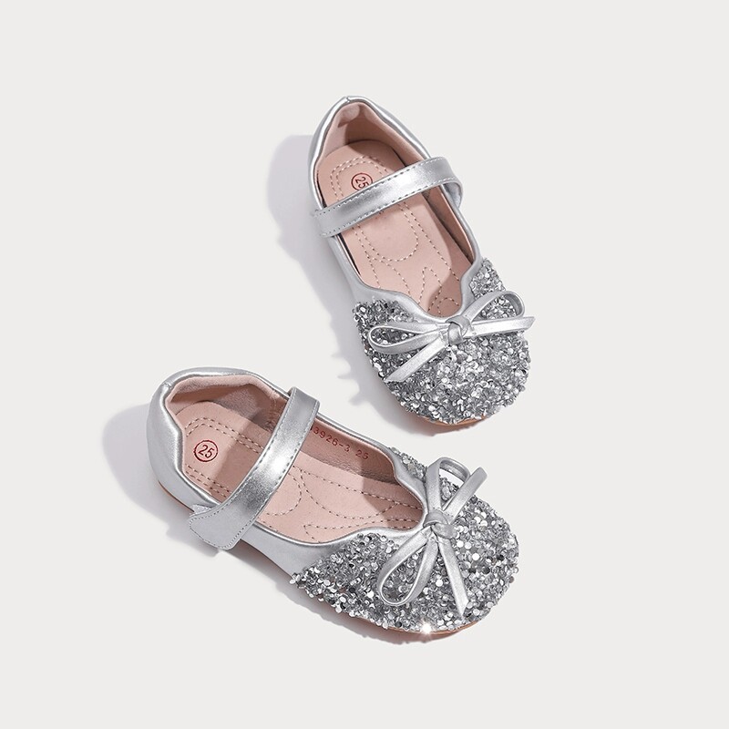 女童宝宝鞋2026年春季新款小女孩公主鞋水晶鞋儿童水钻单鞋表演鞋