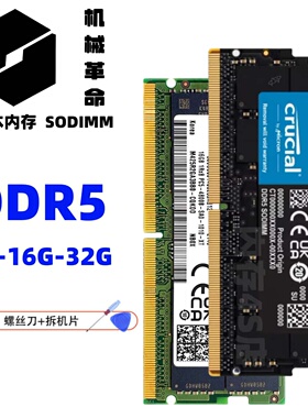 机械革命极光Pro极光X 旷世16Pro 蛟龙16K笔记本DDR5 16G 32G内存