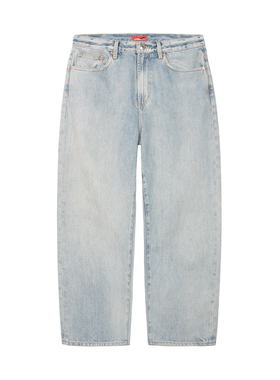 DBD WH LOCALLY DAWGS BAGGY JEANS 浅色做旧水洗宽松牛仔裤