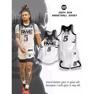 新款篮球服定制比赛运动训练队服套装男美式OTE联赛学生球衣订制