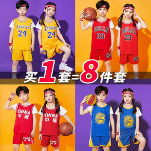 儿童篮球服训练运动服定制套装六一幼儿园小学生男童科比球衣女孩