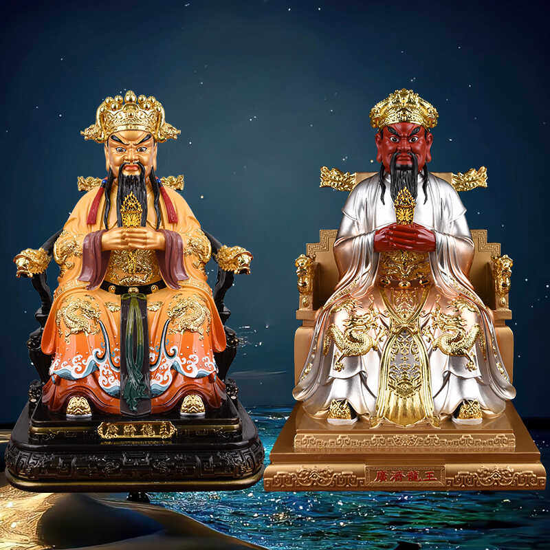 广济龙王五爷像广济龙王龙五爷菩萨新款居家客厅中式树脂精致摆件