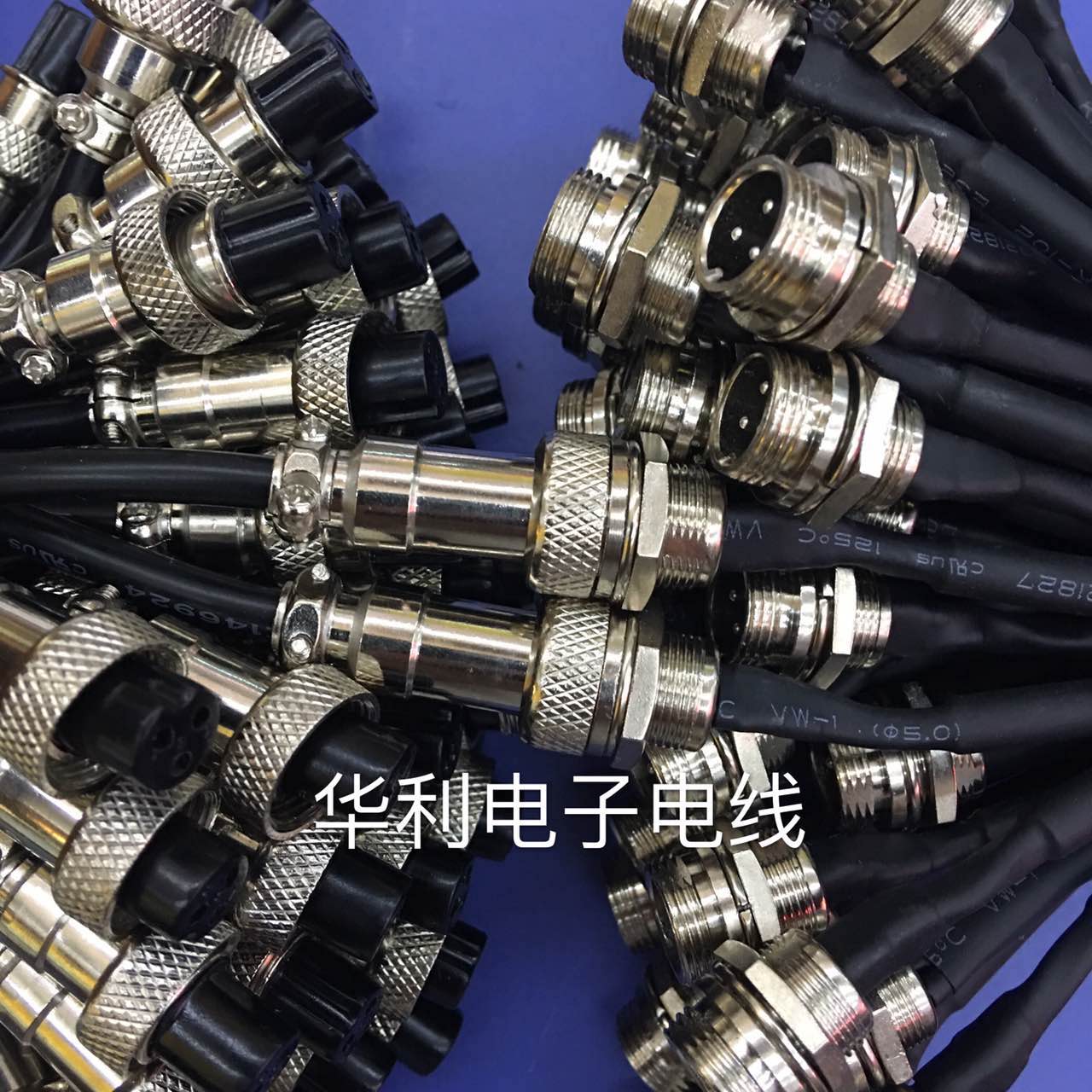 gx12航空插头m12公母母头延长线