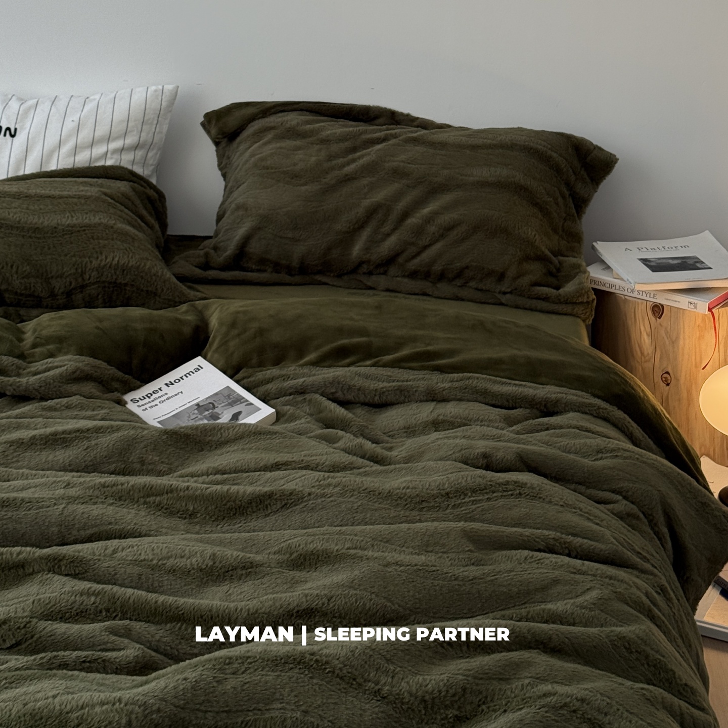 Layman外行 秋冬加厚保暖兔毛绒四件套超柔裸睡长毛双面绒牛奶绒