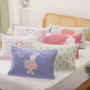 纯棉纱布按扣枕套40x60cm一对装 枕头套子家用乳胶防滑枕芯内胆套