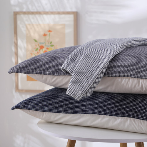 纱布纯棉枕巾一对装透气吸汗盖巾