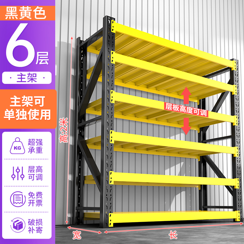 新货架置物架多层家用多功能储物架库房中重型货物架仓库仓储铁促-封面