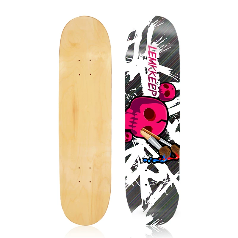Two -upcrush skateboard surface, northeast of Russia, maple skateboard, bare plate deep concave foot action fancy skateboard surface