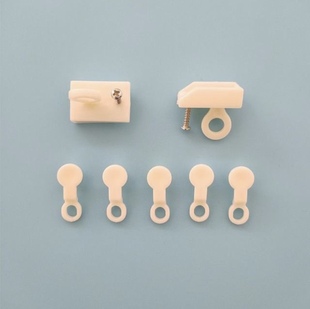 窗帘轨道侧滑轮侧封口 侧装吊轮滚轮老式窗帘轮子 侧装轨道两头堵