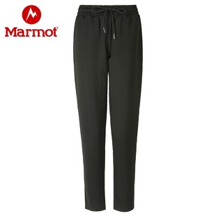 Marmot土拨鼠户外运动弹力透气舒适保暖简约女士束脚卫裤 休闲长裤