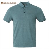 岩云春夏户外露营郊游Polo衫 运动速干吸汗透气速干tPolo衫