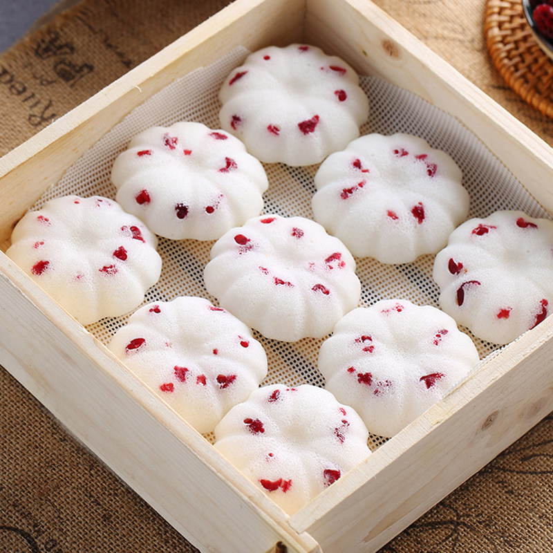 白色恋人糯米发糕米香糕糕点酒店早餐速冻点心蔓越莓糕点美食