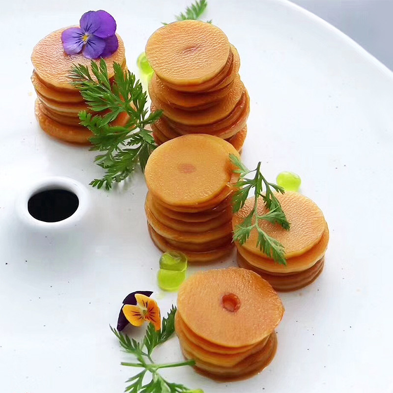 金钱蒜糖蒜新品凉菜冷盘凉拌大蒜片酒店特色食材饭店小菜开袋即食