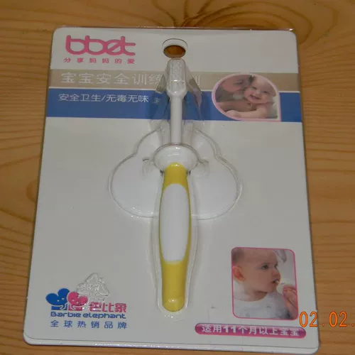 Подлинная Barbin Baby Safe тренирует зубная щетка Мягкая голова токсичная перегородка Нетоксичная и безвкусная BX-0757