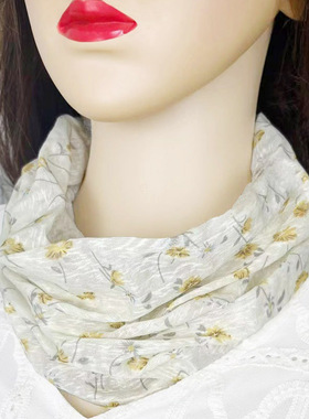 女士夏季透气防晒面罩遮脸护颈
