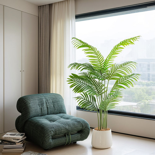 散尾葵仿真绿植高端轻奢室内客厅大型落地盆栽摆件仿生植物假花树