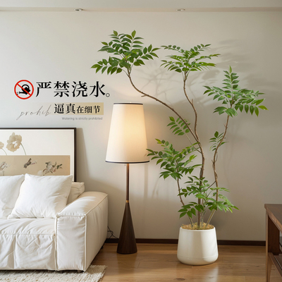 仿真漆木树盆栽轻奢绿植