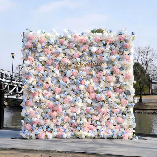 【小众设计】户外氛围感仿真花墙