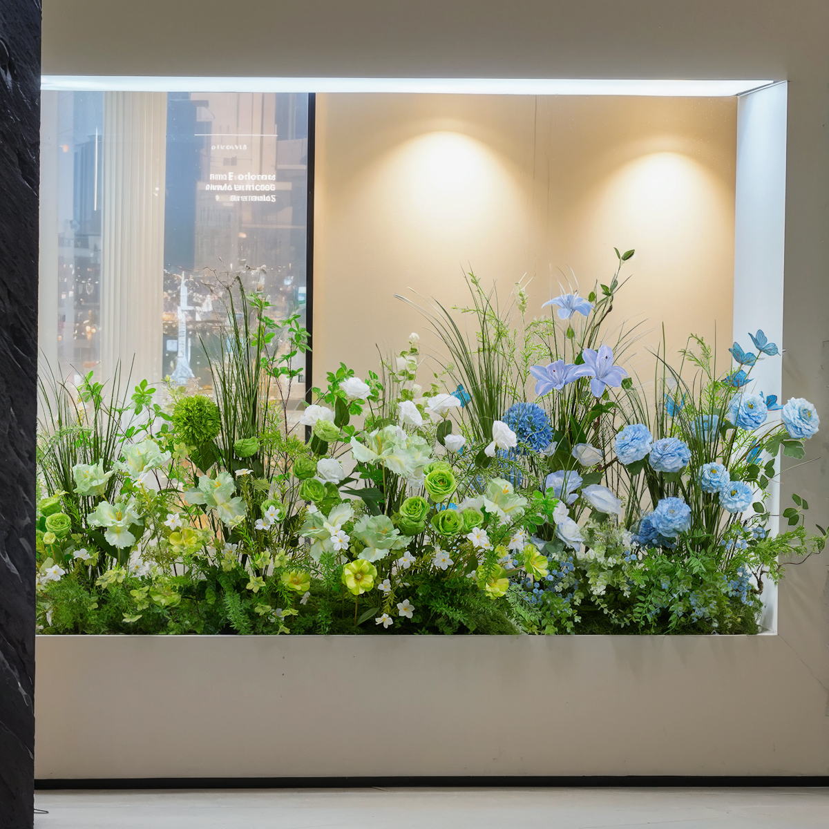 仿真綠植造景組合假花