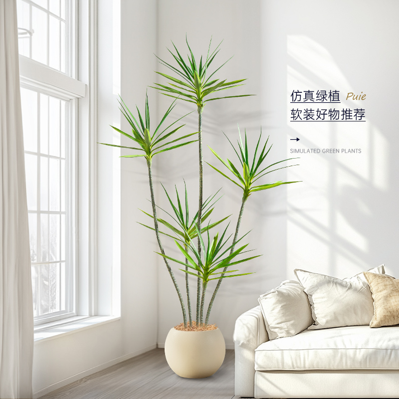 室内角落装饰绿植仿真千年木