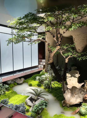 仿真绿植中式造景室内摆件