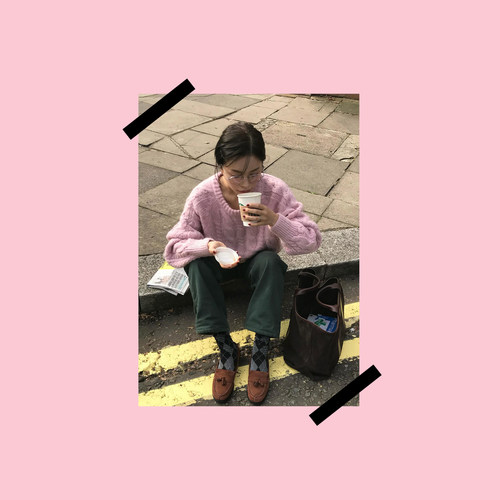 早秋毛衣韩系艺术海报墙贴服装店