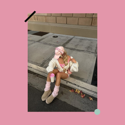 女装店服装店海报装饰粉色系穿搭